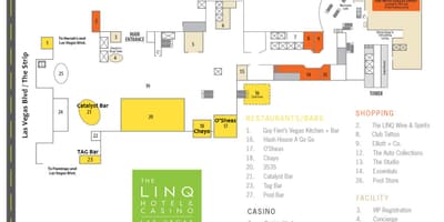ਨਕਸ਼ਾ ਦੇ Linq ਲਾਸ ਵੇਗਾਸ
